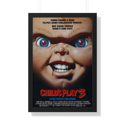 CHILD'S PLAY 3 1991 - Framed Movie Poster 20" x 30" Black - The Sticker Space