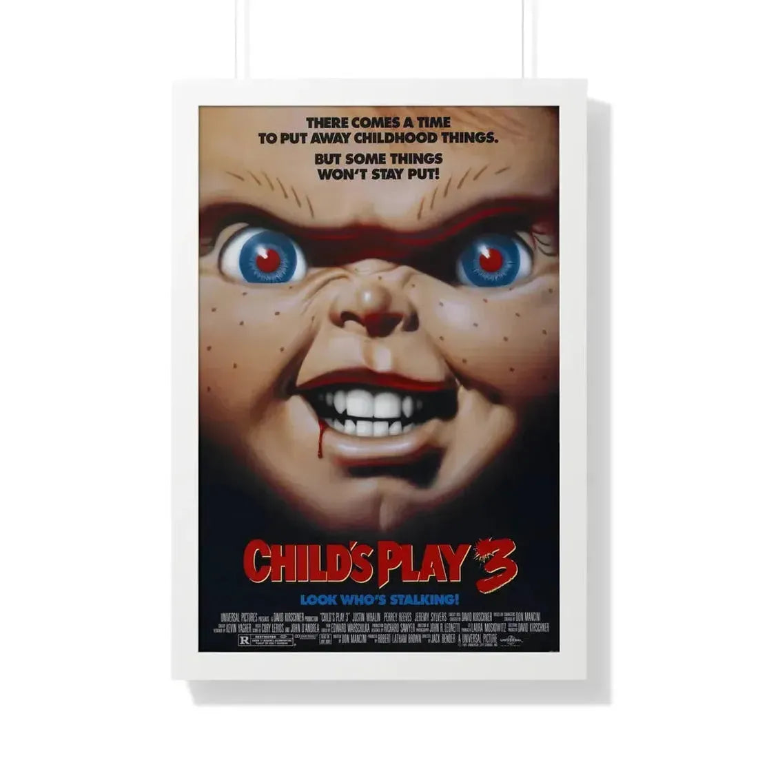 CHILD'S PLAY 3 1991 - Framed Movie Poster 20" x 30" White - The Sticker Space