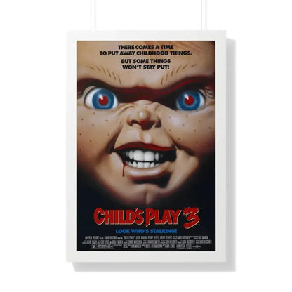 CHILD'S PLAY 3 1991 - Framed Movie Poster 20" x 30" White - The Sticker Space