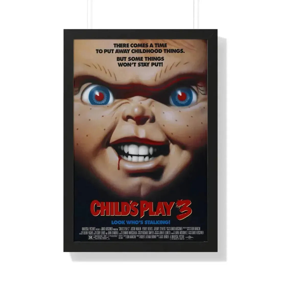 CHILD'S PLAY 3 1991 - Framed Movie Poster - The Sticker Space