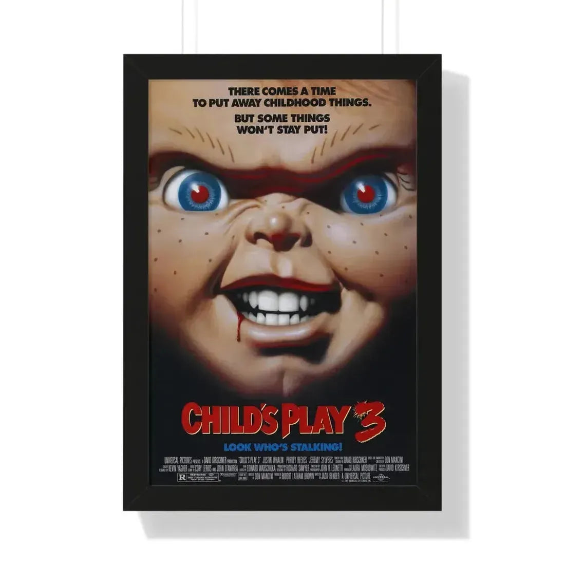 CHILD'S PLAY 3 1991 - Framed Movie Poster - The Sticker Space
