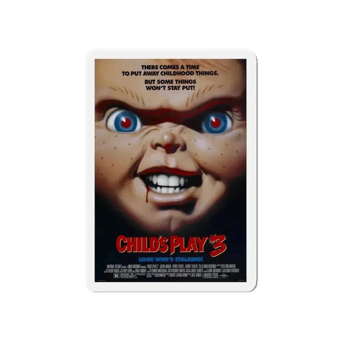 CHILD'S PLAY 3 1991 Movie Poster - Refrigerator Magnet - The Sticker Space