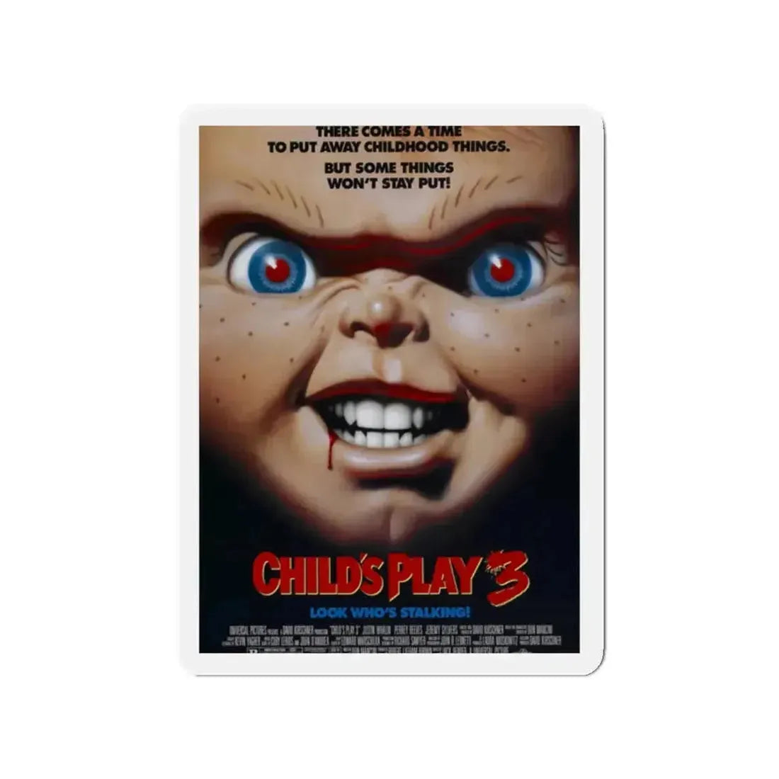 CHILD'S PLAY 3 1991 Movie Poster - Refrigerator Magnet - The Sticker Space