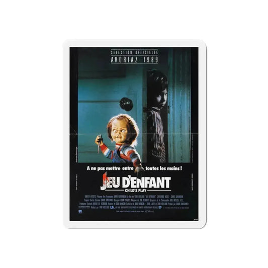 CHILD'S PLAY (FOREIGN) 1988 Movie Poster - Refrigerator Magnet 6 Inch - The Sticker Space