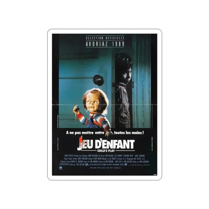 CHILD'S PLAY (FOREIGN) 1988 Movie Poster STICKER Vinyl Die-Cut Decal - The Sticker Space