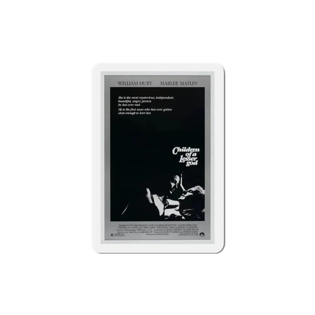 Children of a Lesser God 1986 Movie Poster Refrigerator Magnet - The Sticker Space