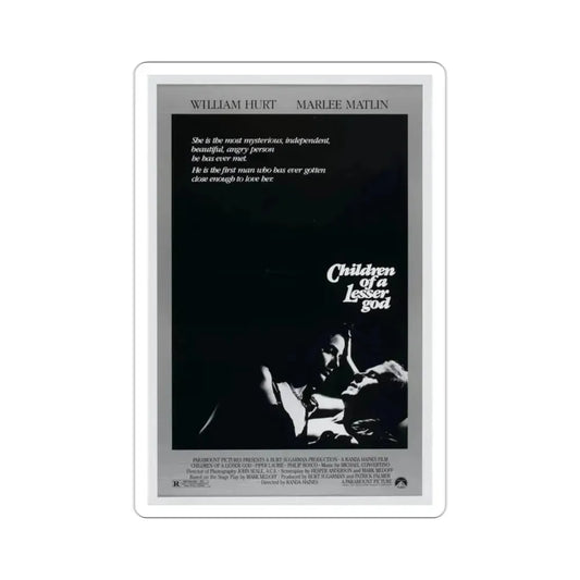 Children of a Lesser God 1986 Movie Poster STICKER Vinyl Die-Cut Decal 2 Inch - The Sticker Space