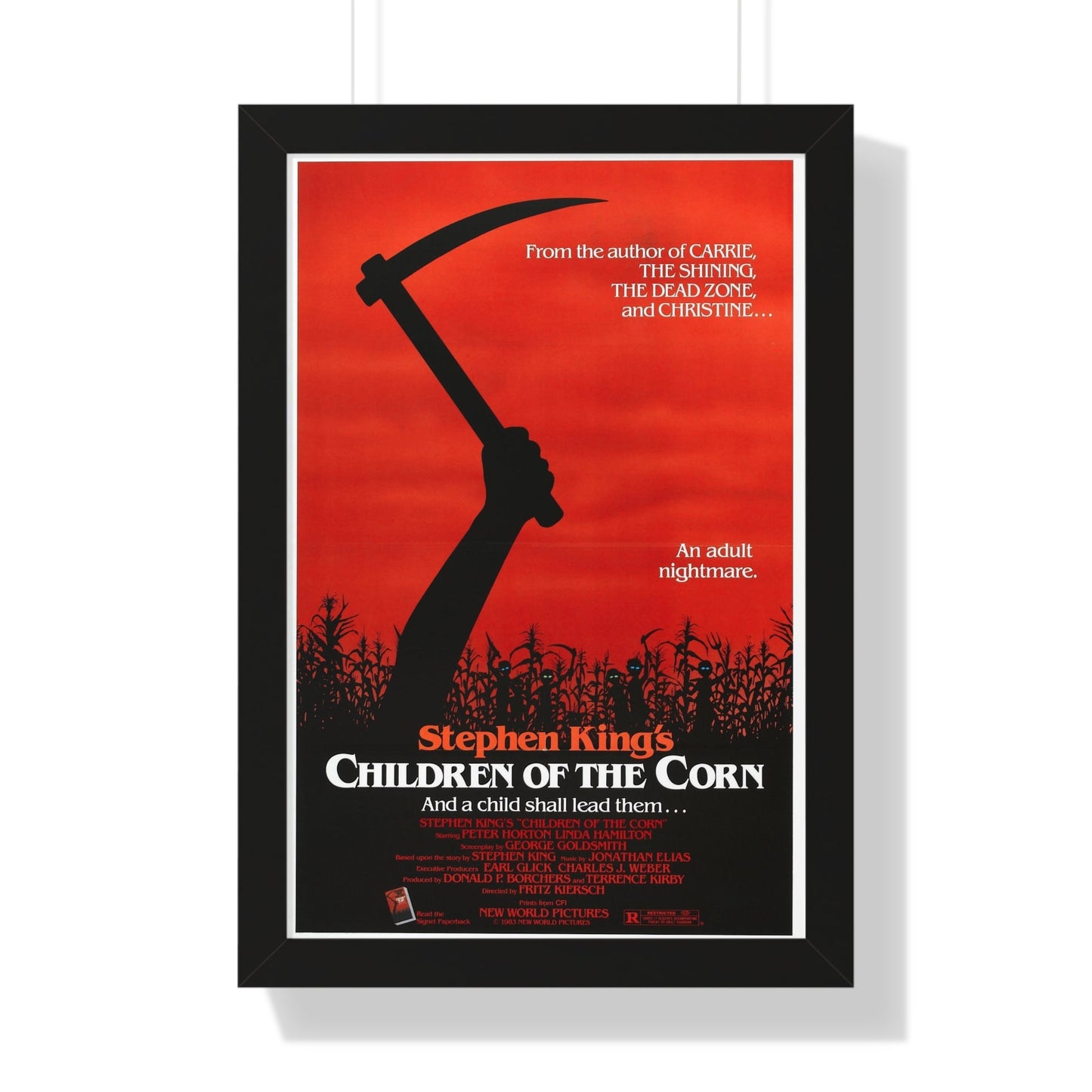 CHILDREN OF THE CORN 1984 - Framed Movie Poster-16″ x 24″-The Sticker Space