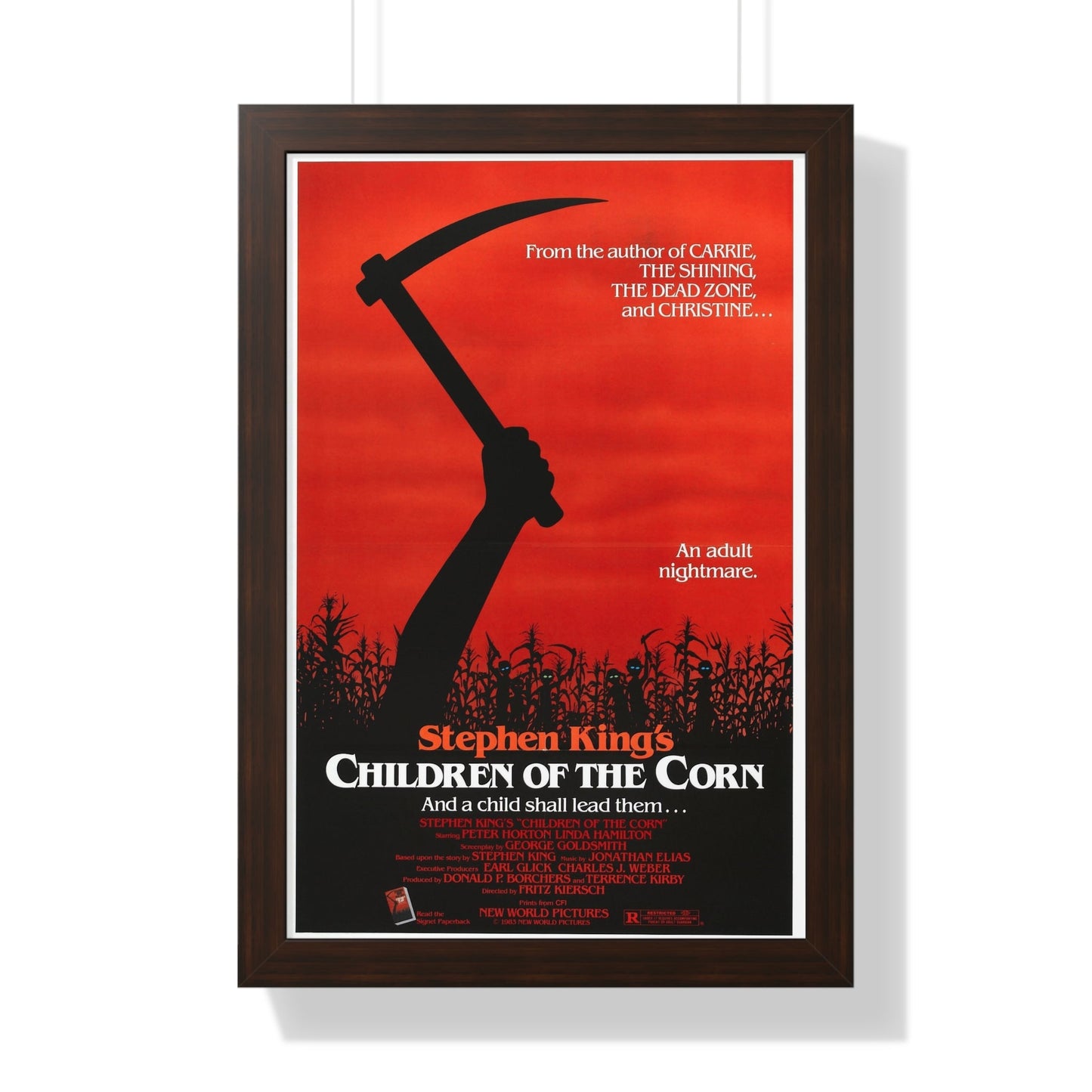 CHILDREN OF THE CORN 1984 - Framed Movie Poster-16″ x 24″-The Sticker Space