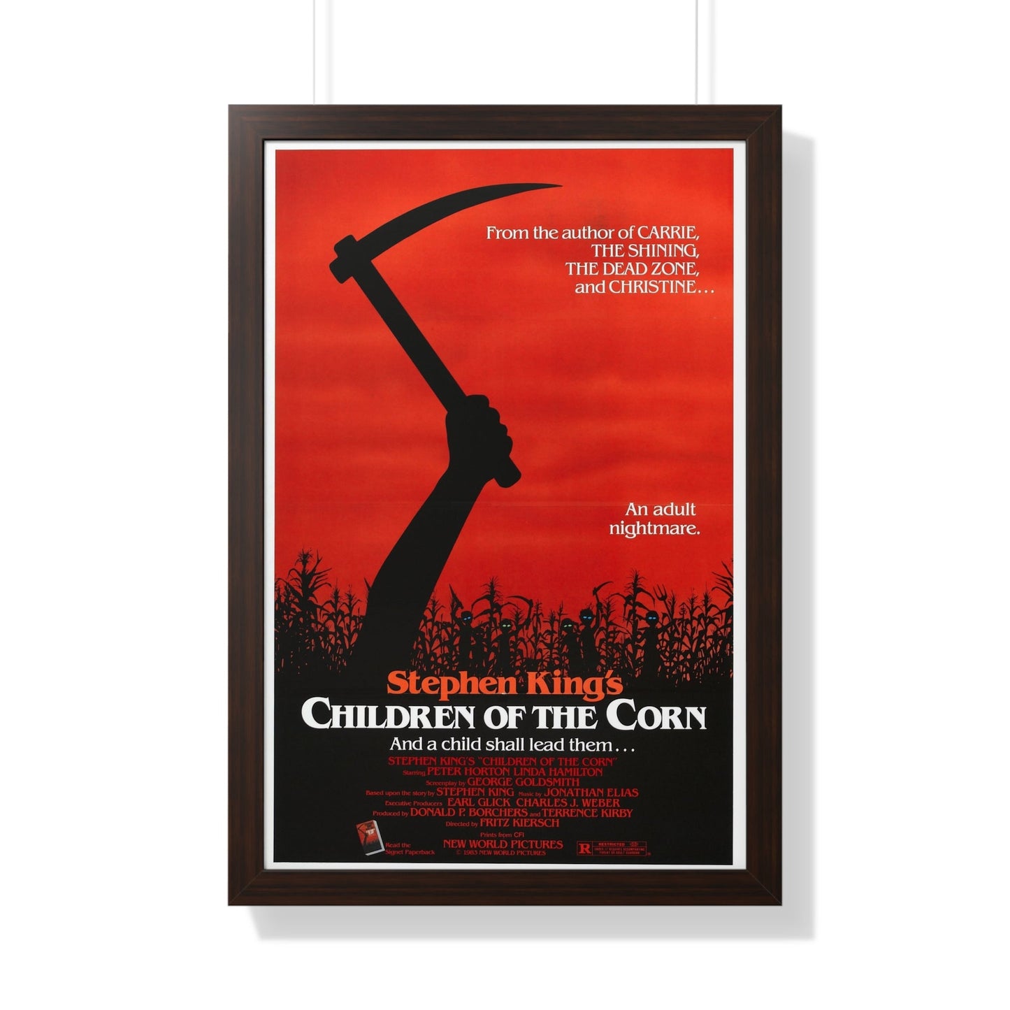 CHILDREN OF THE CORN 1984 - Framed Movie Poster-20" x 30"-The Sticker Space