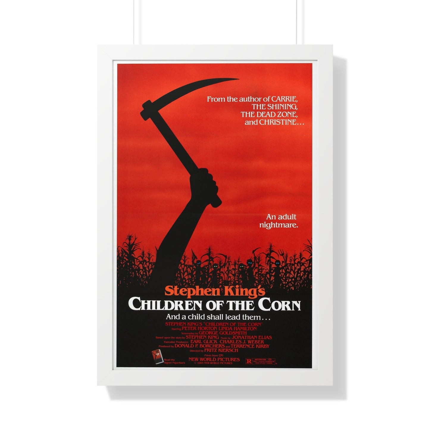 CHILDREN OF THE CORN 1984 - Framed Movie Poster-20" x 30"-The Sticker Space