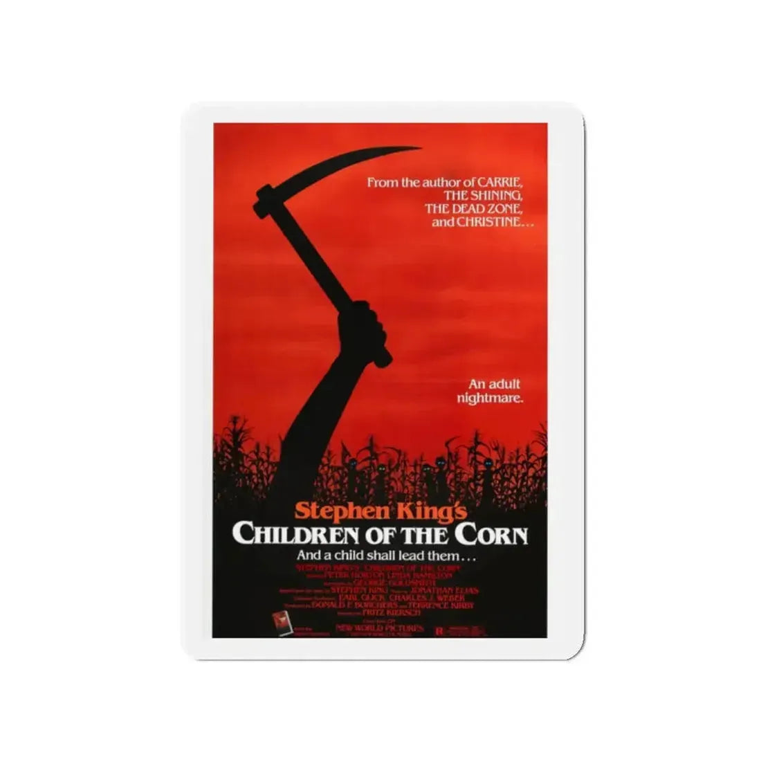 CHILDREN OF THE CORN 1984 Movie Poster - Refrigerator Magnet 2 Inch - The Sticker Space