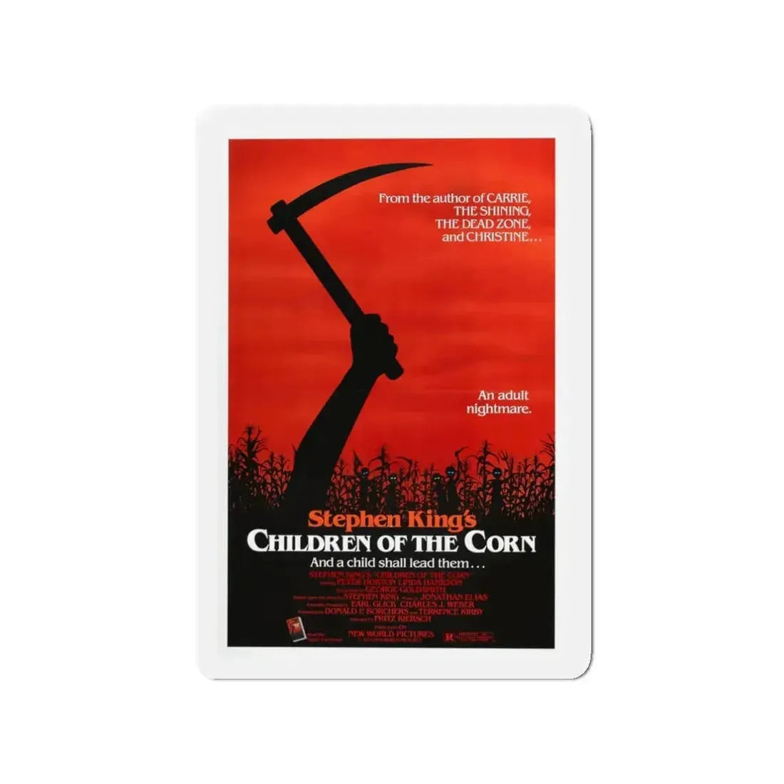 CHILDREN OF THE CORN 1984 Movie Poster - Refrigerator Magnet 3 Inch - The Sticker Space