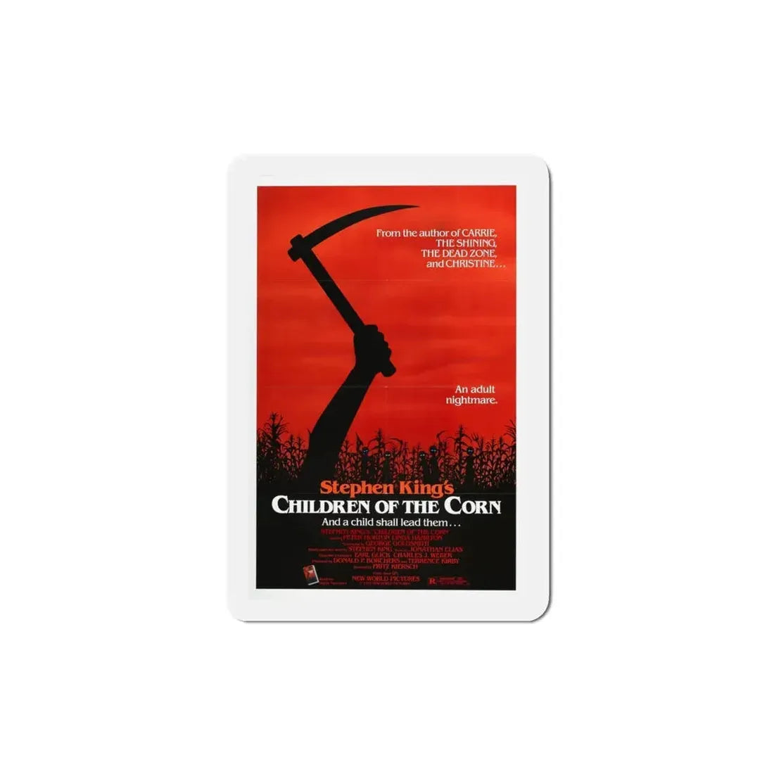 Children of the Corn 1984 Movie Poster Refrigerator Magnet 4 Inch - The Sticker Space