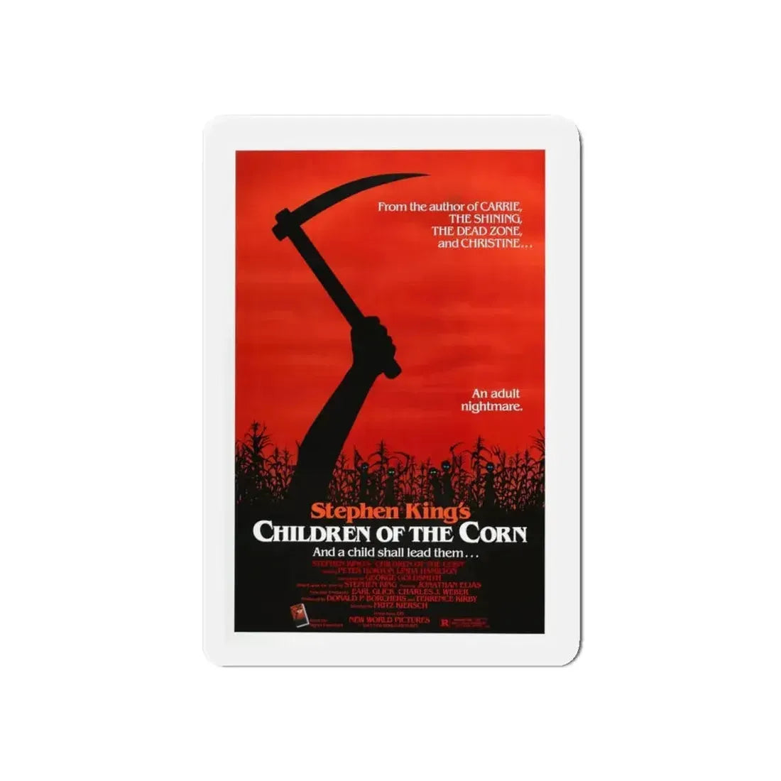 CHILDREN OF THE CORN 1984 Movie Poster - Refrigerator Magnet 6 Inch - The Sticker Space