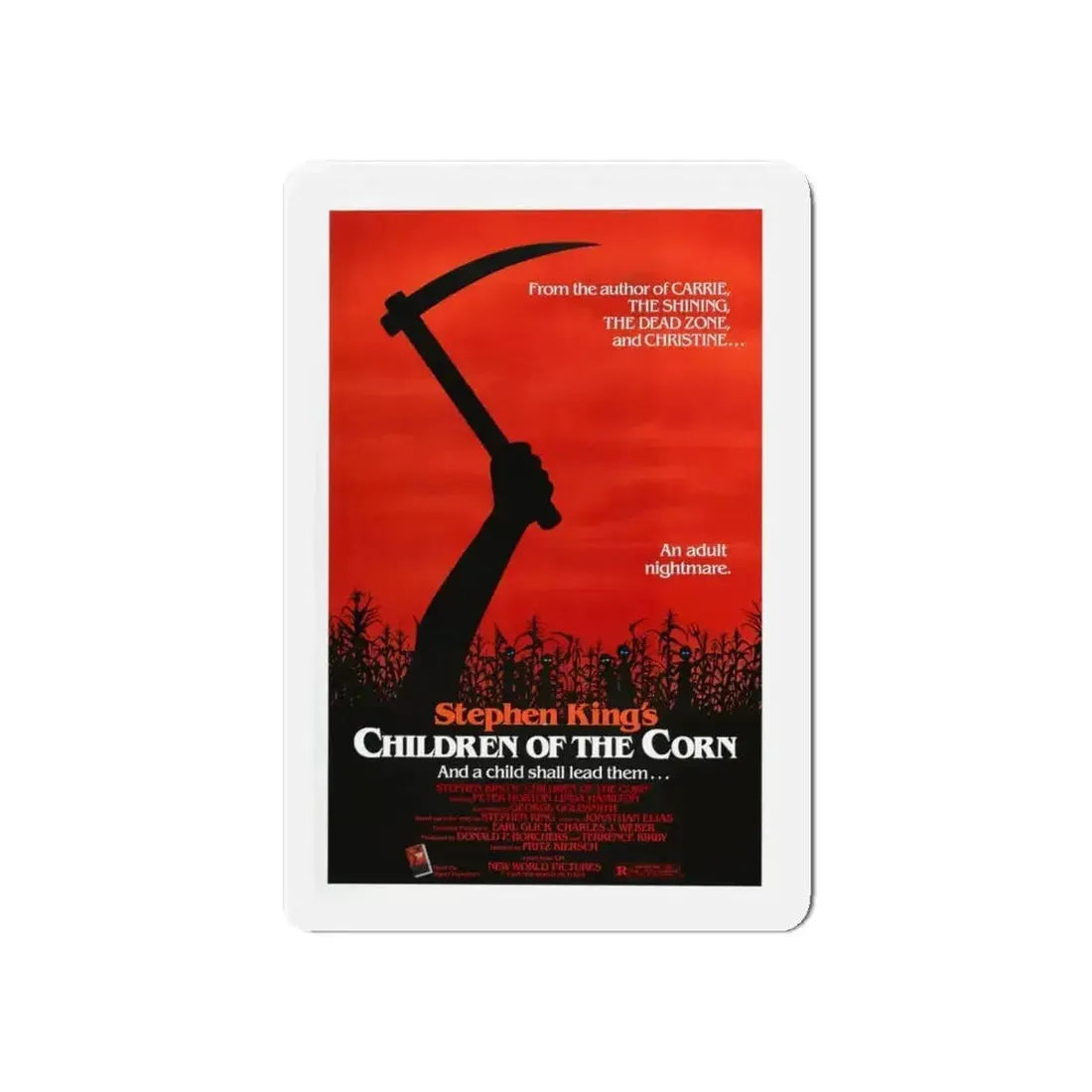 CHILDREN OF THE CORN 1984 Movie Poster - Refrigerator Magnet - The Sticker Space