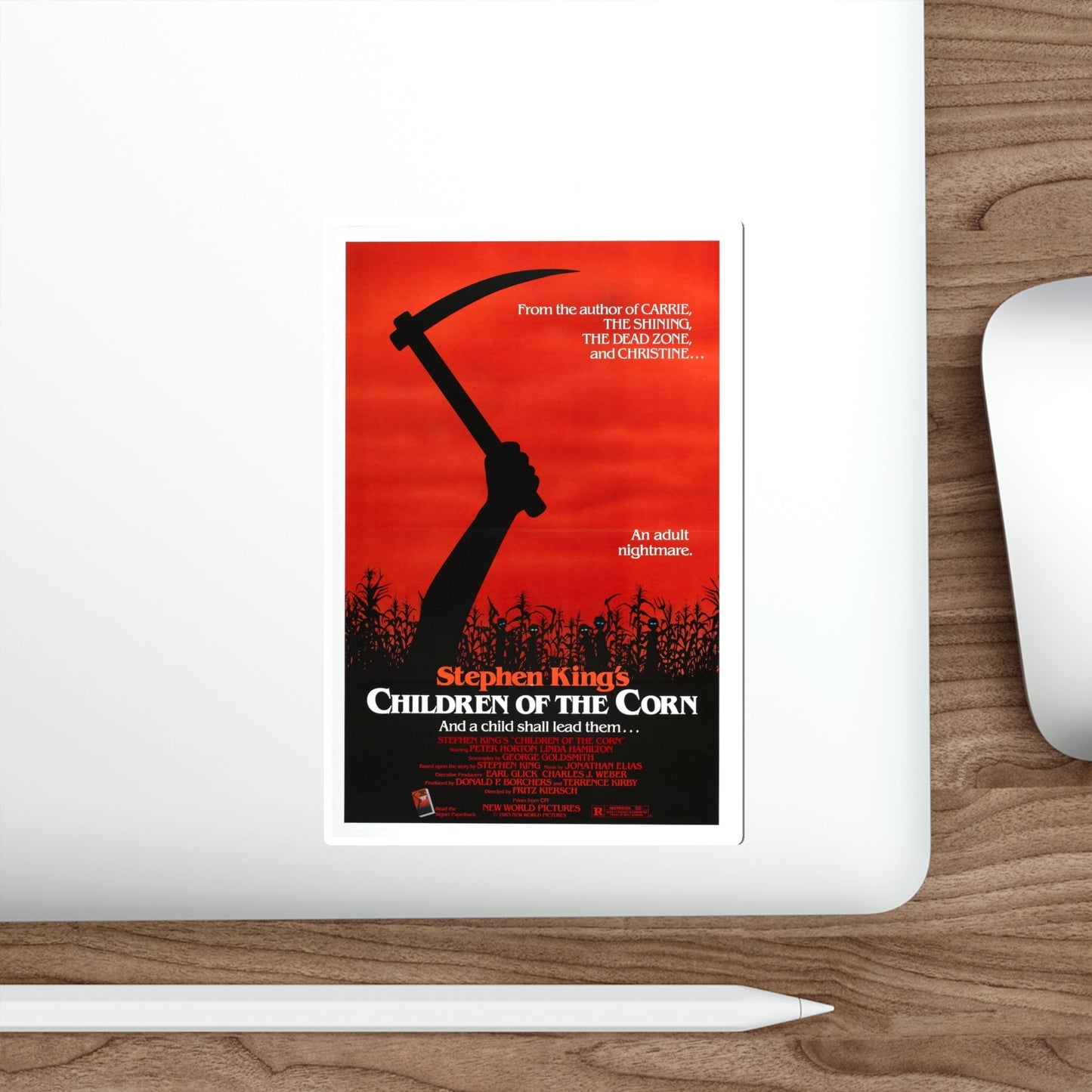 CHILDREN OF THE CORN 1984 Movie Poster STICKER Vinyl Die-Cut Decal-The Sticker Space