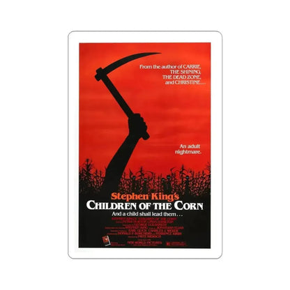 CHILDREN OF THE CORN 1984 Movie Poster - STICKER Vinyl Kiss-Cut Decal 4 Inch White - The Sticker Space