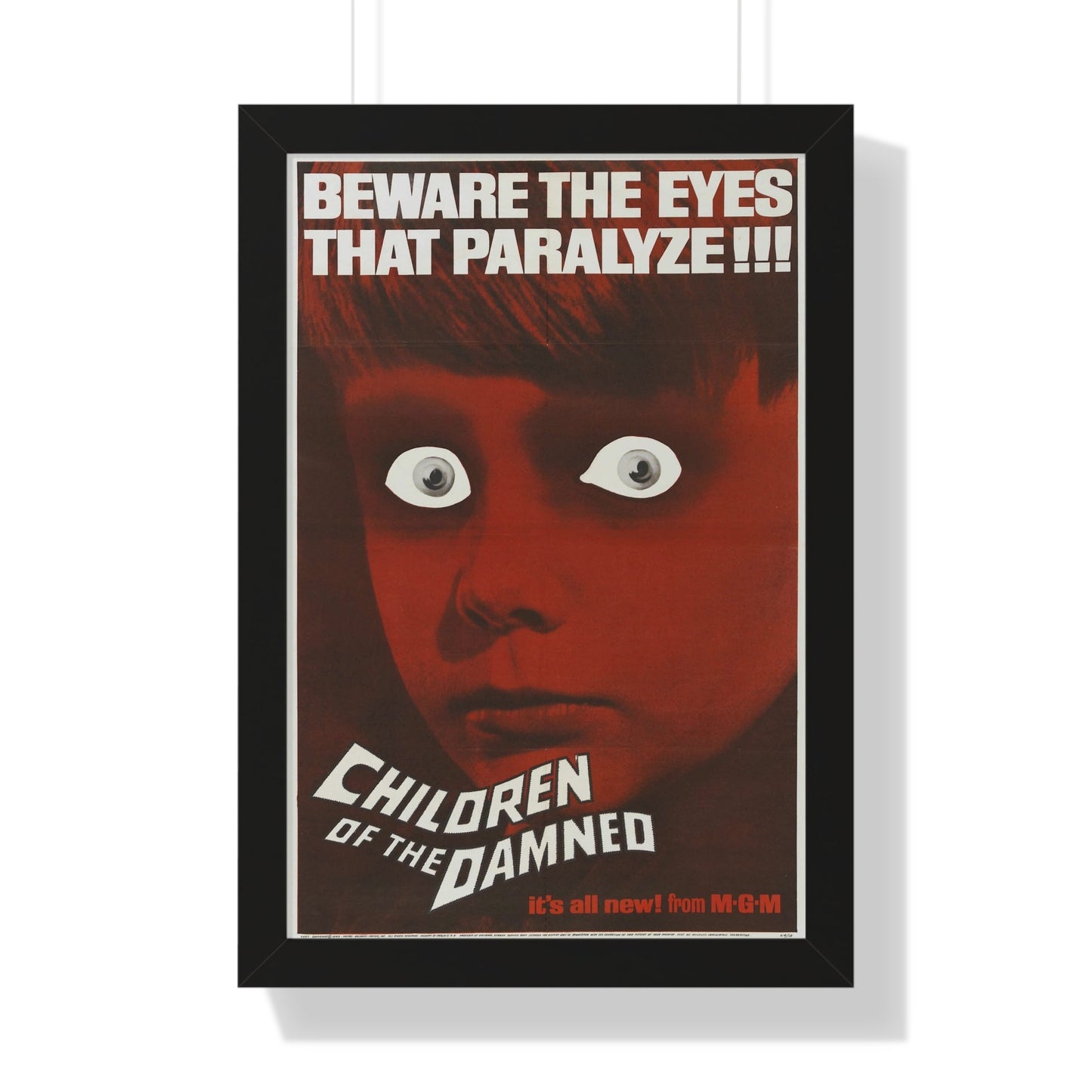 CHILDREN OF THE DAMNED 1964 - Framed Movie Poster-16″ x 24″-The Sticker Space