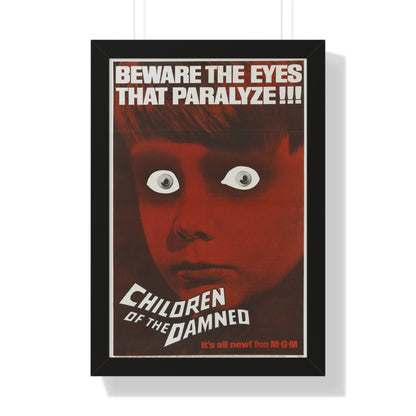 CHILDREN OF THE DAMNED 1964 - Framed Movie Poster-16″ x 24″-The Sticker Space