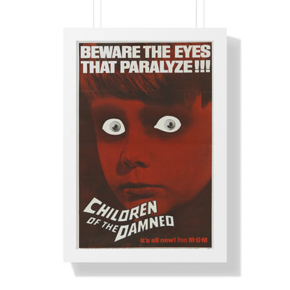 CHILDREN OF THE DAMNED 1964 - Framed Movie Poster-16″ x 24″-The Sticker Space