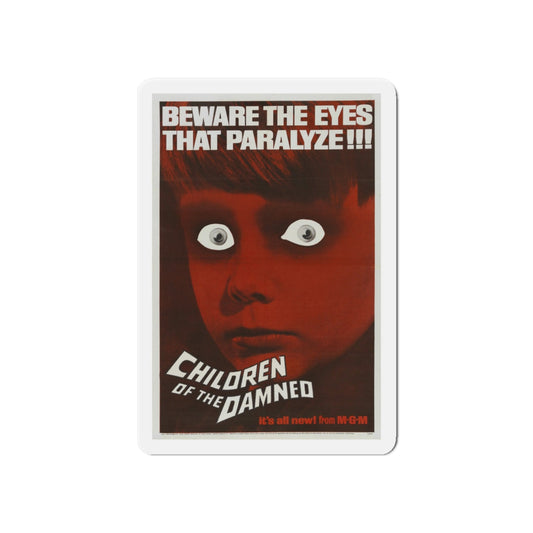 CHILDREN OF THE DAMNED 1964 Movie Poster - Die-Cut Magnet-6 × 6"-The Sticker Space