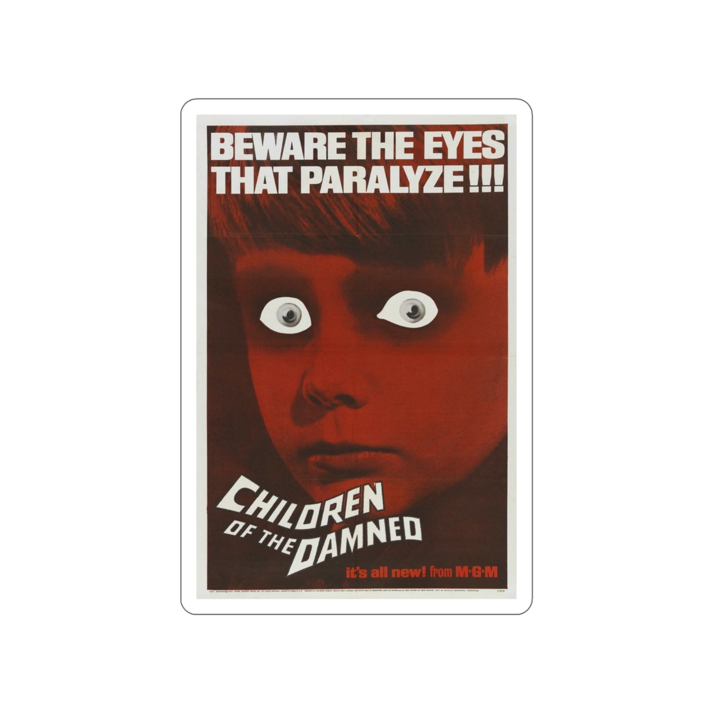 CHILDREN OF THE DAMNED 1964 Movie Poster STICKER Vinyl Die-Cut Decal-3 Inch-The Sticker Space