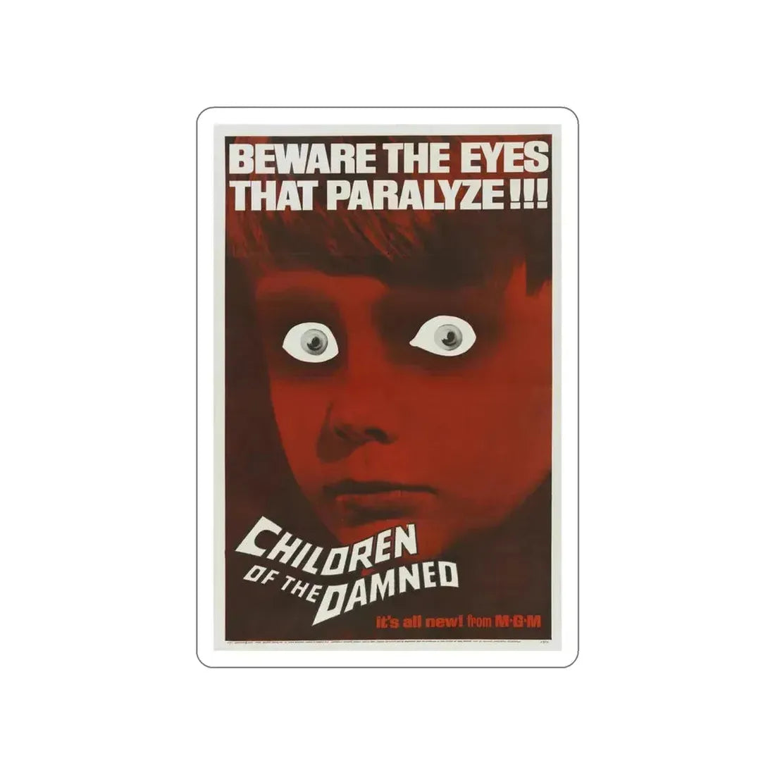 CHILDREN OF THE DAMNED 1964 Movie Poster STICKER Vinyl Die-Cut Decal 6 Inch - The Sticker Space