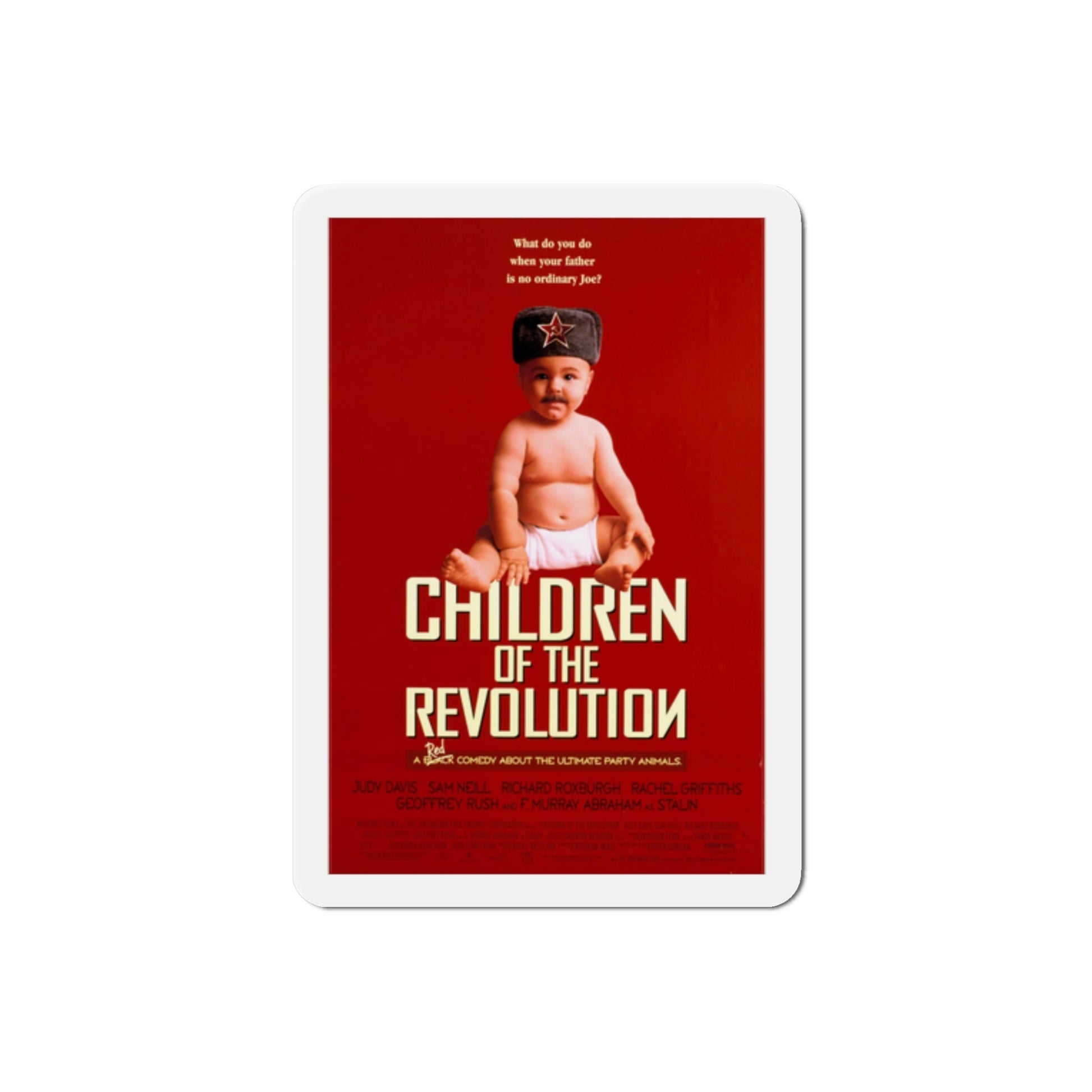 Children Of The Revolution 1997 Movie Poster Die-Cut Magnet-2" x 2"-The Sticker Space