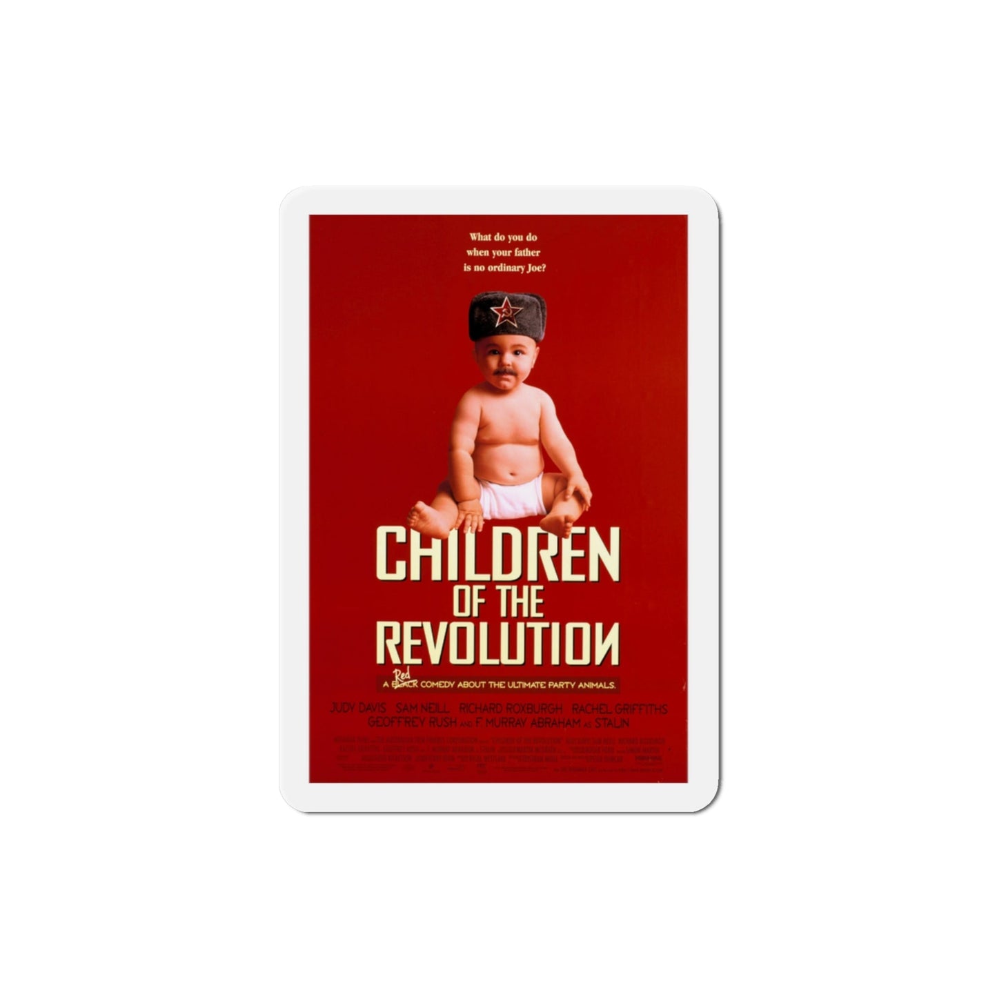 Children Of The Revolution 1997 Movie Poster Die-Cut Magnet-3" x 3"-The Sticker Space