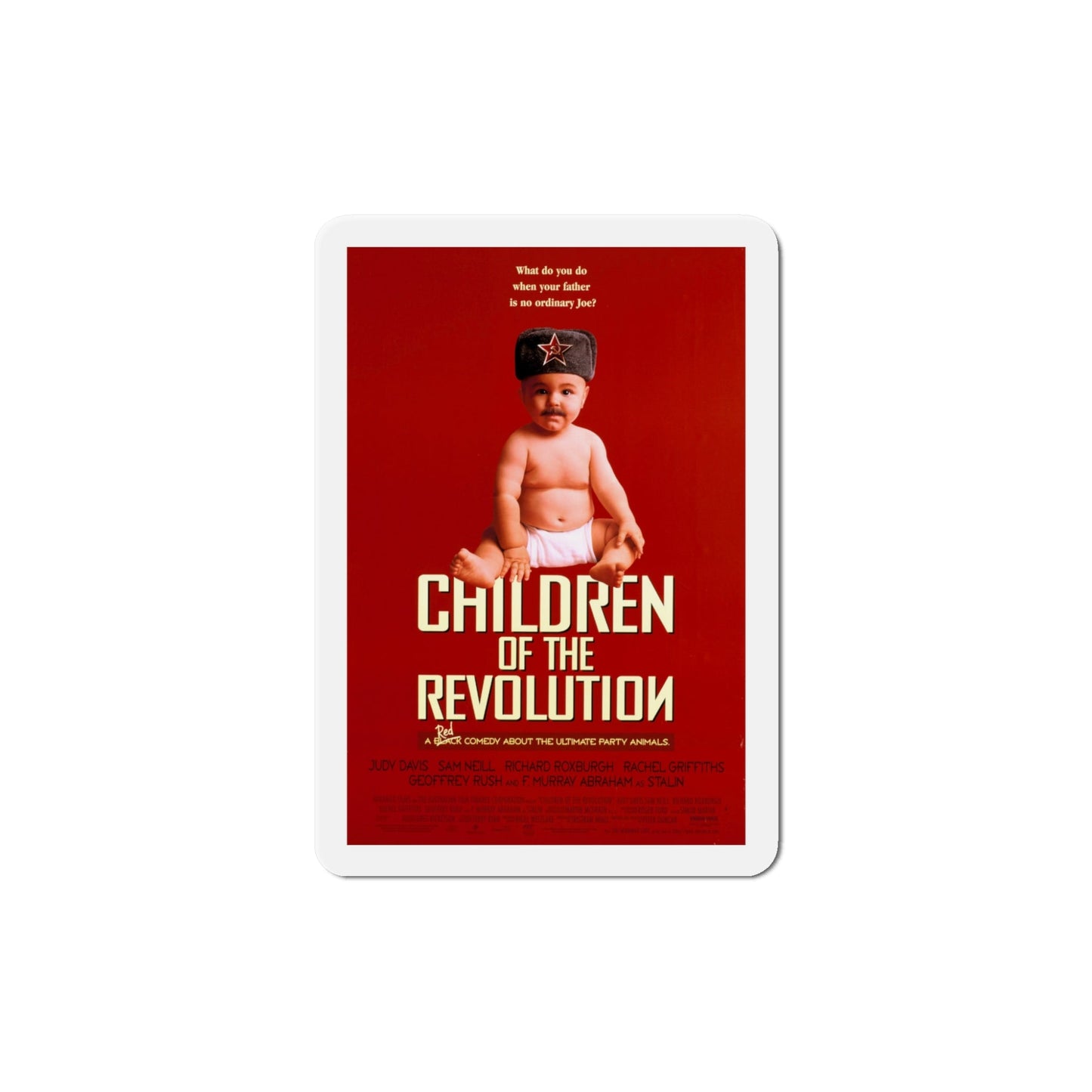 Children Of The Revolution 1997 Movie Poster Die-Cut Magnet-5" x 5"-The Sticker Space