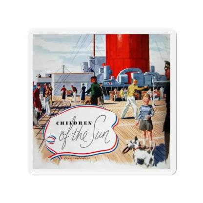 Children of the Sun, Time Magazine, May 8, 1933 (Magazine Illustration) Refrigerator Magnet 2 Inch Die-Cut - The Sticker Space