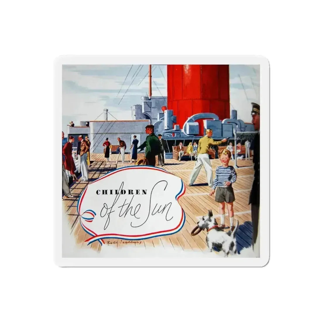 Children of the Sun, Time Magazine, May 8, 1933 (Magazine Illustration) Refrigerator Magnet - The Sticker Space