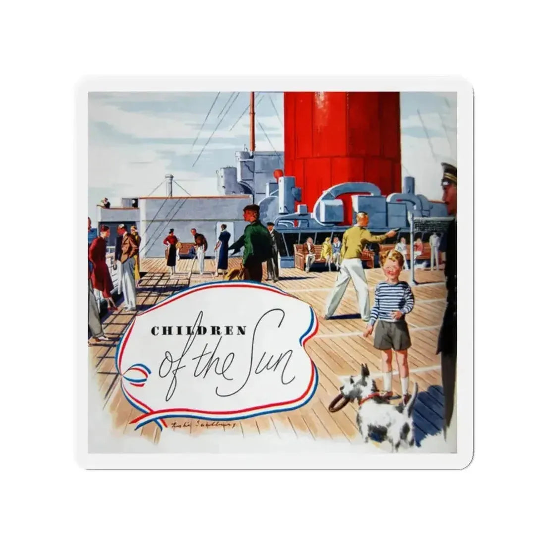 Children of the Sun, Time Magazine, May 8, 1933 (Magazine Illustration) Refrigerator Magnet - The Sticker Space