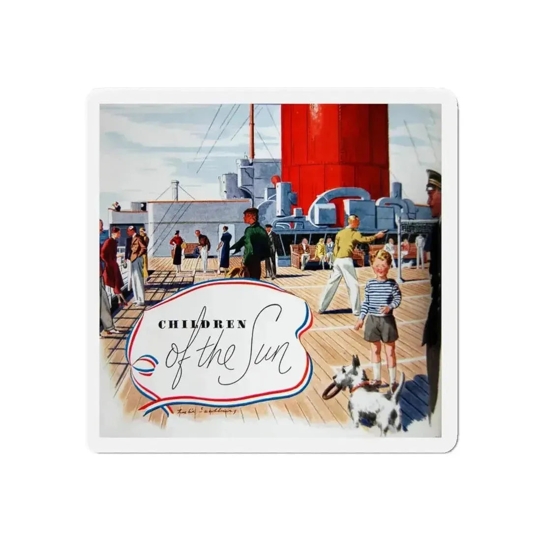 Children of the Sun, Time Magazine, May 8, 1933 (Magazine Illustration) Refrigerator Magnet - The Sticker Space