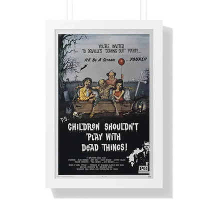 CHILDREN SHOULDN'T PLAY WITH DEAD THINGS 1972 - Framed Movie Poster - The Sticker Space