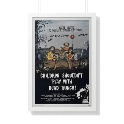 CHILDREN SHOULDN'T PLAY WITH DEAD THINGS 1972 - Framed Movie Poster - The Sticker Space