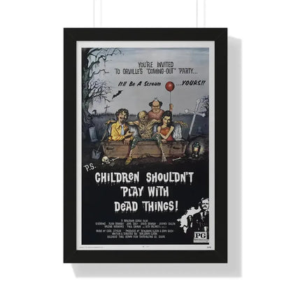 CHILDREN SHOULDN'T PLAY WITH DEAD THINGS 1972 - Framed Movie Poster - The Sticker Space