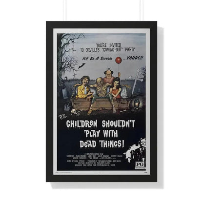 CHILDREN SHOULDN'T PLAY WITH DEAD THINGS 1972 - Framed Movie Poster - The Sticker Space