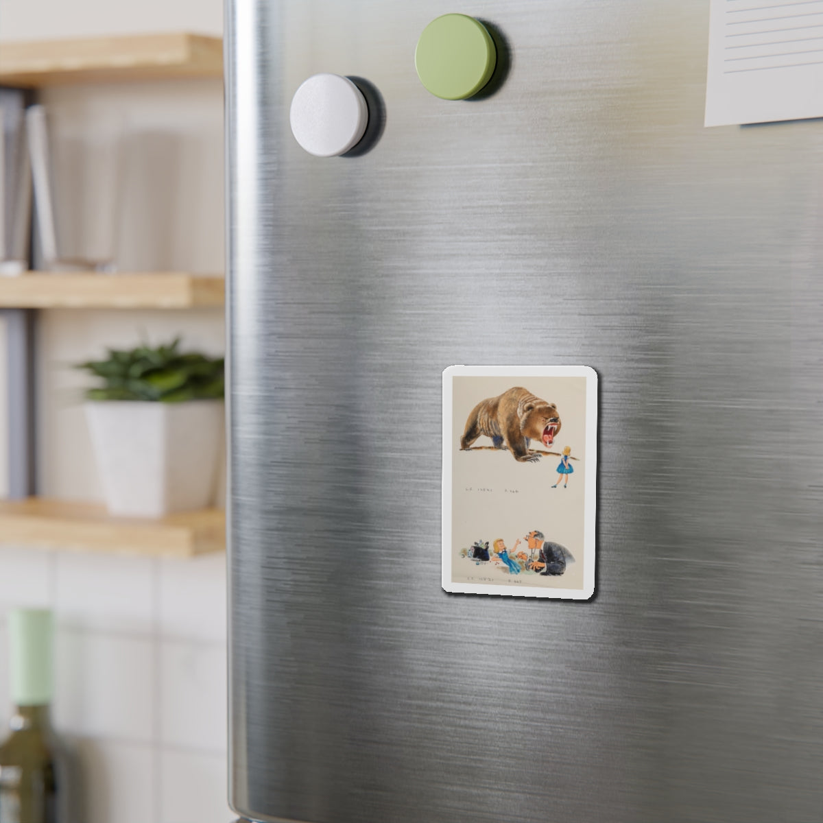 Children's book illustration (Magazine Illustration) Refrigerator Magnet-The Sticker Space