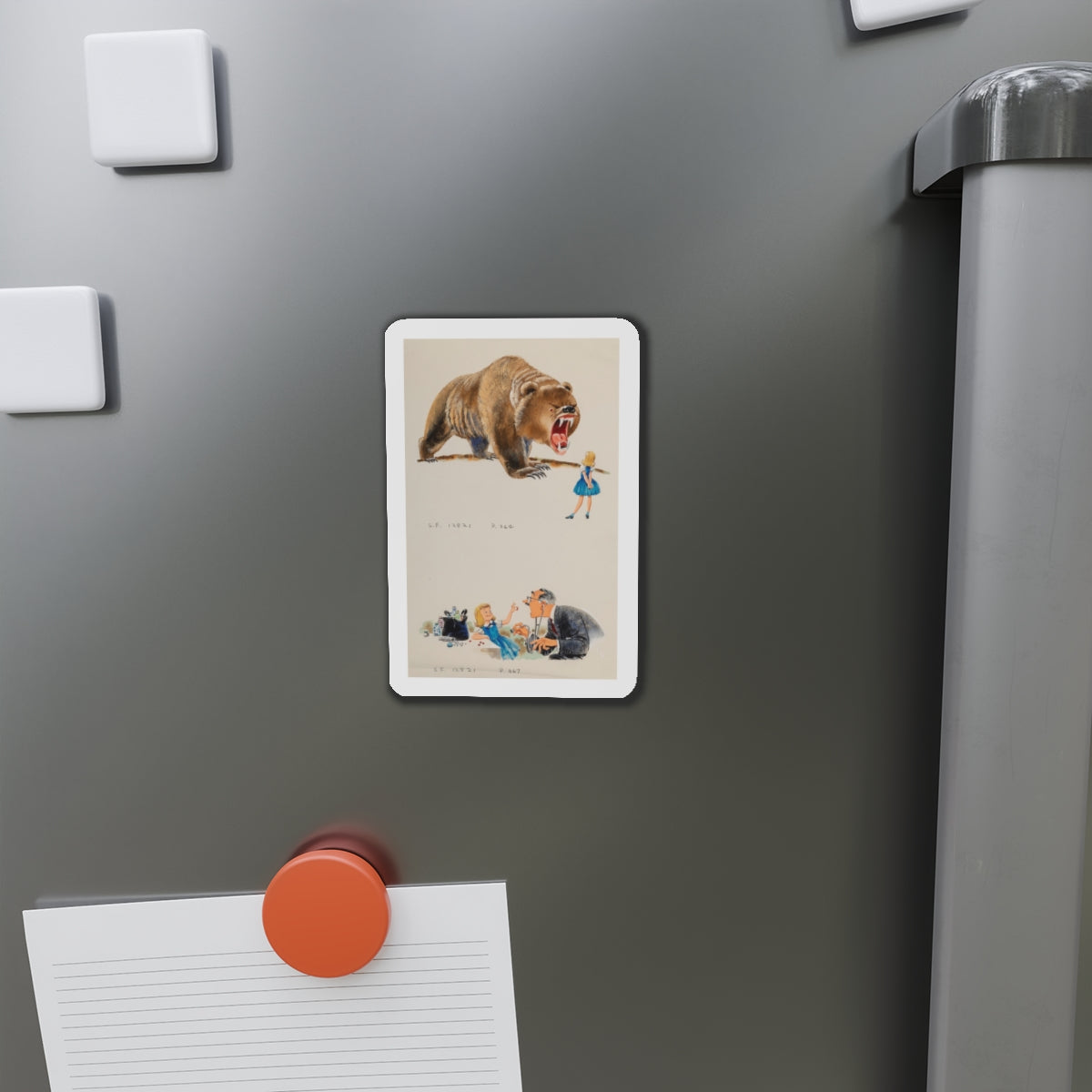 Children's book illustration (Magazine Illustration) Refrigerator Magnet-The Sticker Space