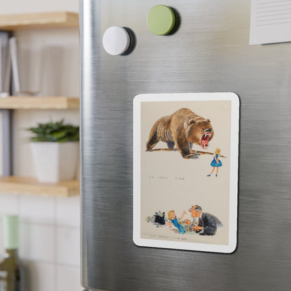 Children's book illustration (Magazine Illustration) Refrigerator Magnet-The Sticker Space