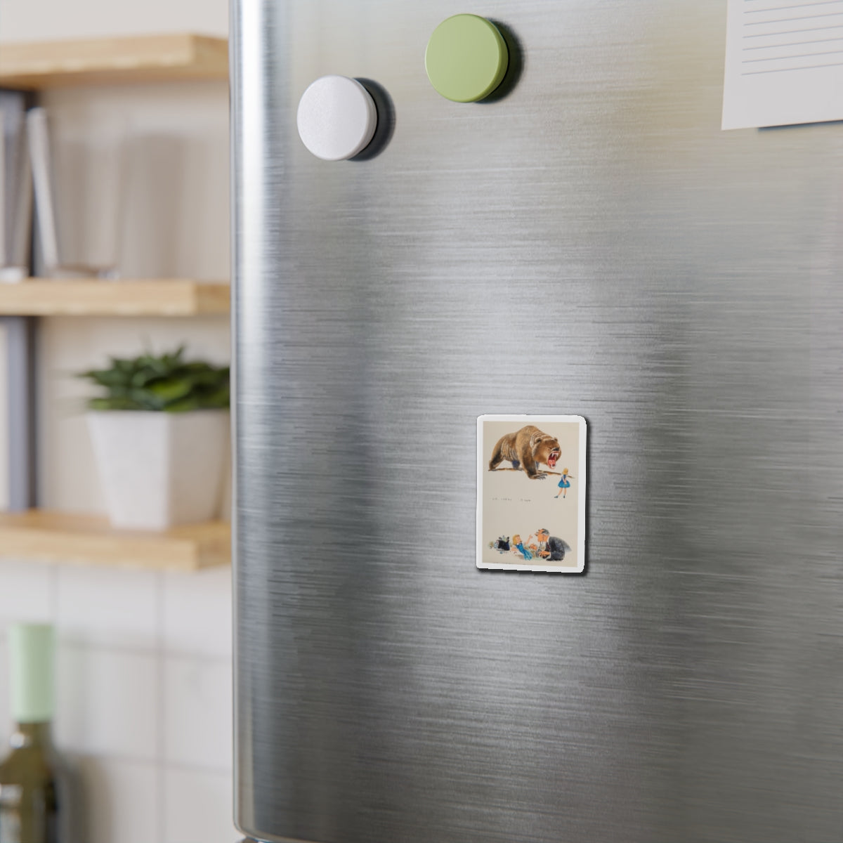 Children's book illustration (Magazine Illustration) Refrigerator Magnet-The Sticker Space