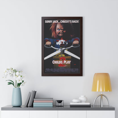 CHILD'S PLAY 2 1990 - Framed Movie Poster-The Sticker Space