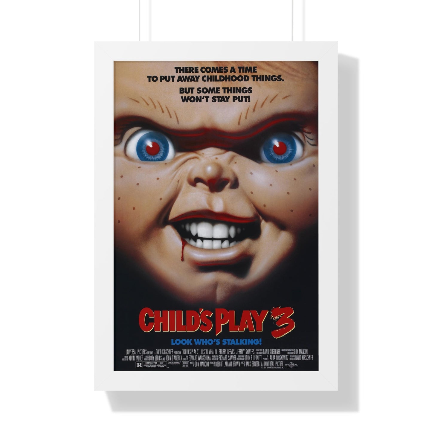 CHILD'S PLAY 3 1991 - Framed Movie Poster-16″ x 24″-The Sticker Space