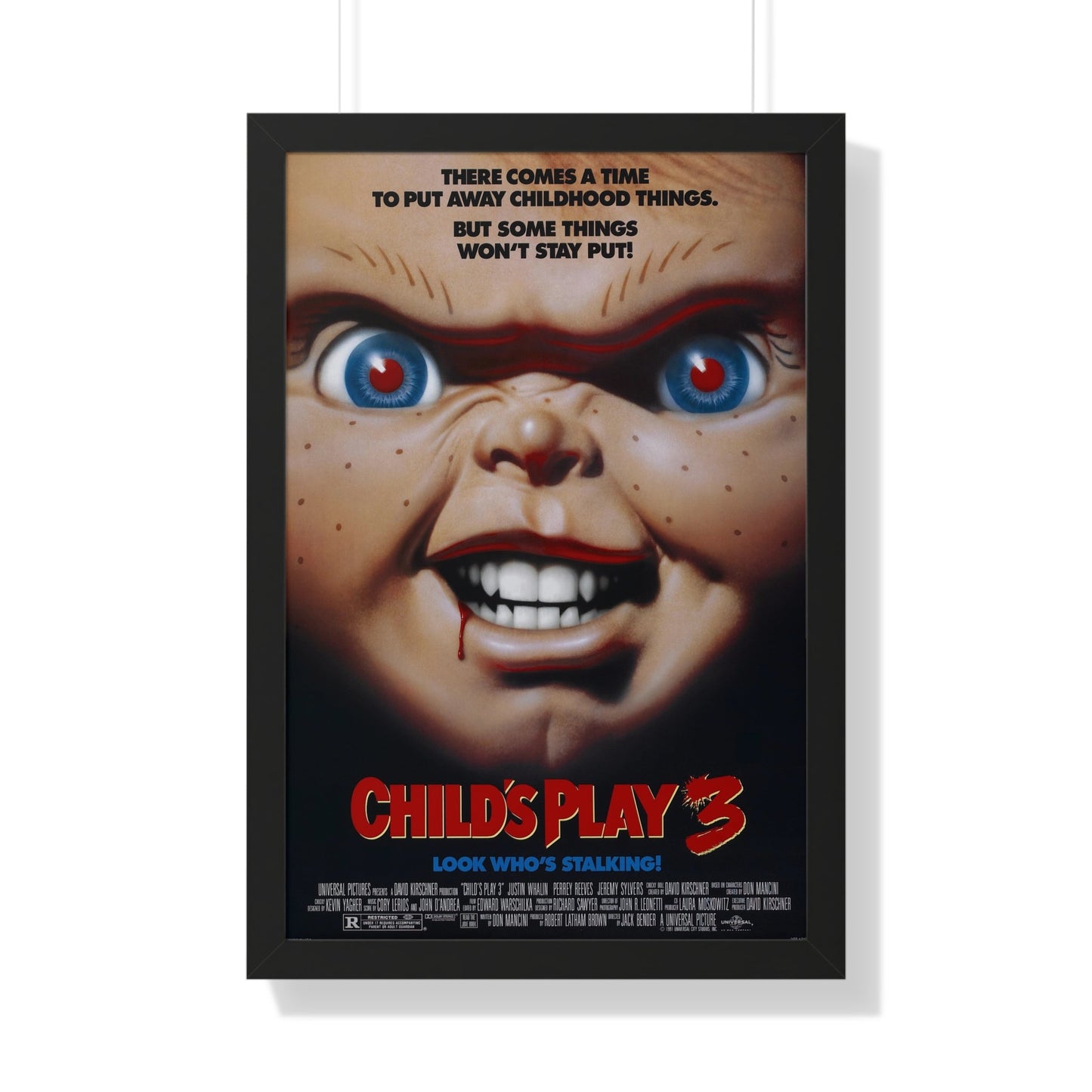 CHILD'S PLAY 3 1991 - Framed Movie Poster-20" x 30"-The Sticker Space