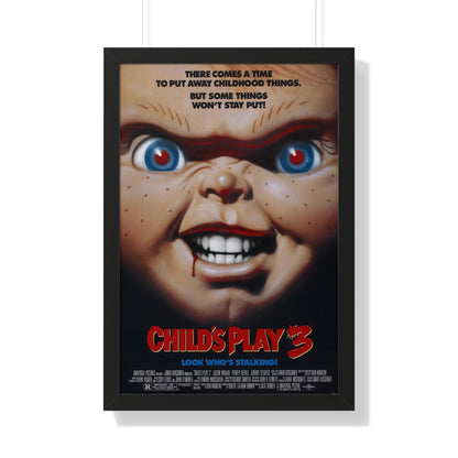 CHILD'S PLAY 3 1991 - Framed Movie Poster-20" x 30"-The Sticker Space