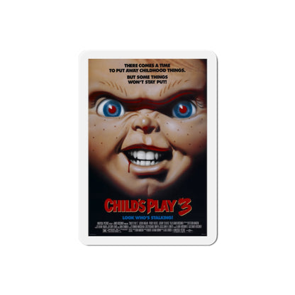 Childs Play 3 1991 Movie Poster Die-Cut Magnet-2" x 2"-The Sticker Space