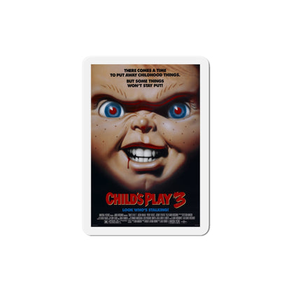 Childs Play 3 1991 Movie Poster Die-Cut Magnet-4" x 4"-The Sticker Space