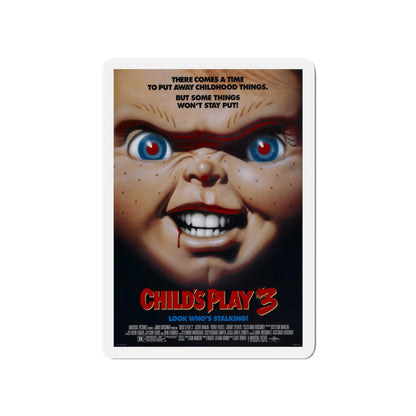 CHILD'S PLAY 3 1991 Movie Poster - Die-Cut Magnet-4" x 4"-The Sticker Space